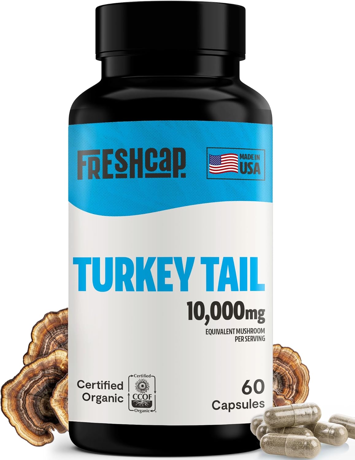 Turkey Tail Mushroom Extract Capsules