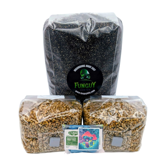 Mushroom Growing Kit Rye Grain Spawn Bags + Substrate Grow Like Magic