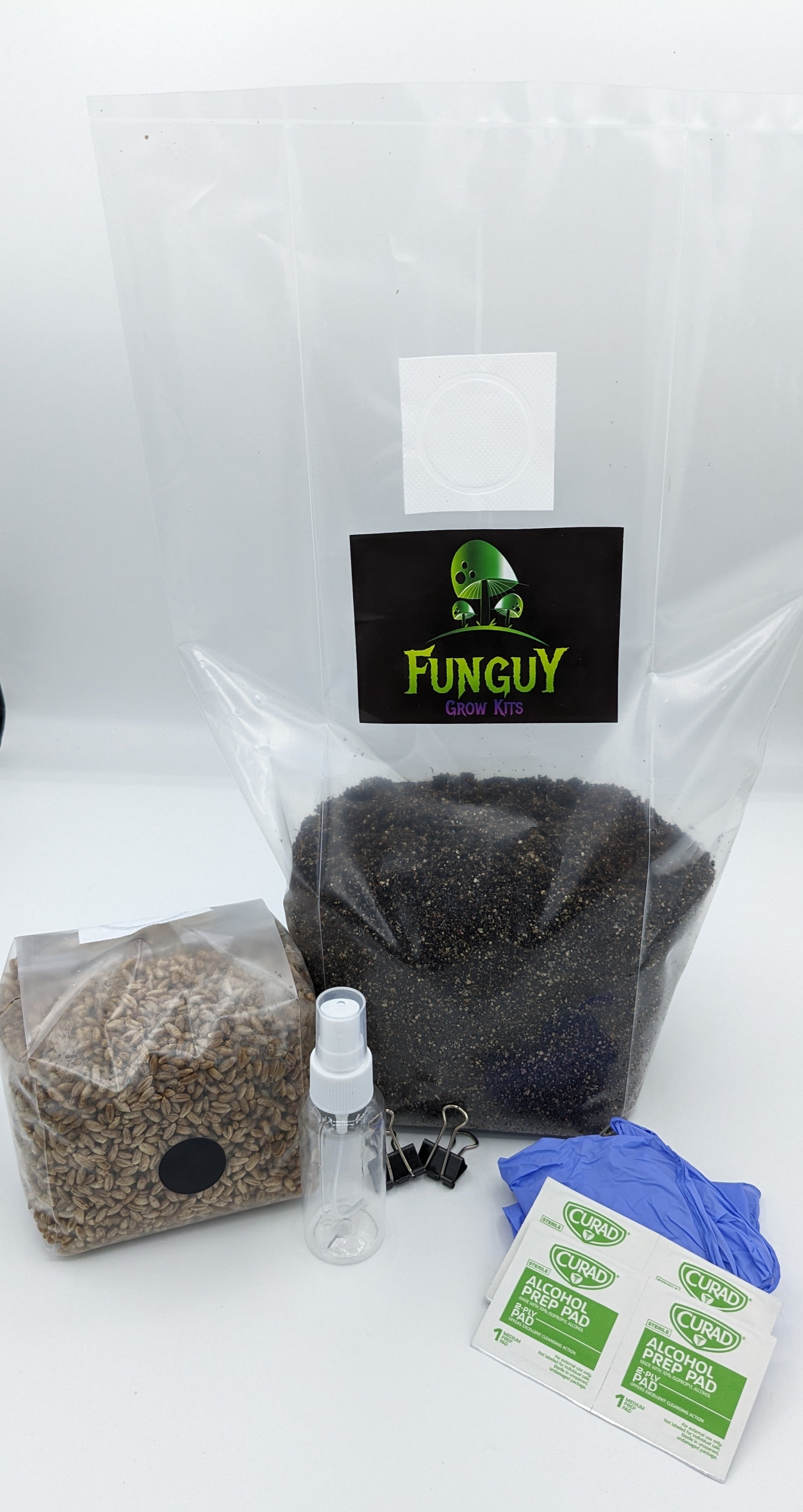 Organic Easy Mushroom Growing Grow Bag Kit Grain & Substrate FunGuy